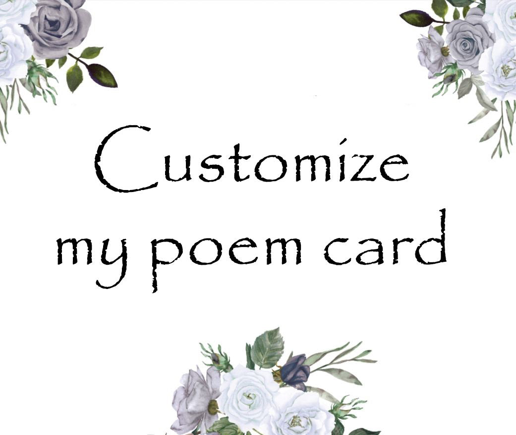 Customize my poem card