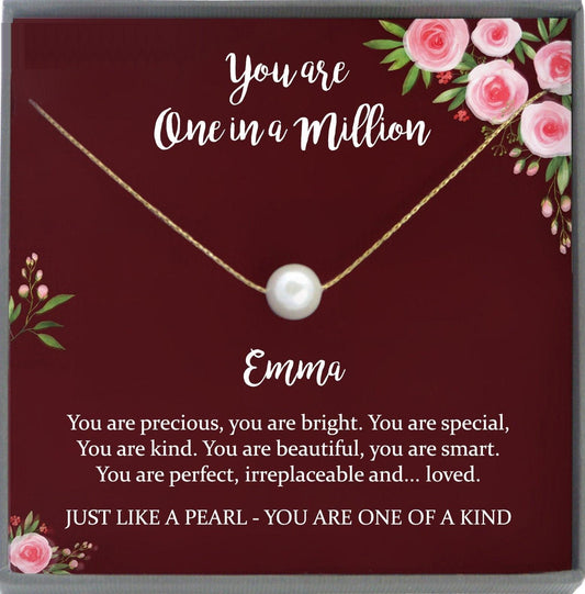 Affirmation Necklace, Inspirational Gift, Mindfulness Gift, You are Loved You are Enough, You're One in a Million Encouragement Necklace