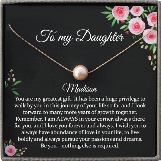 Daughter Gift from Mom to Daughter Necklace for Daughter Gift for Daughter from Mom daughter gift from dad to daughter birthday gift