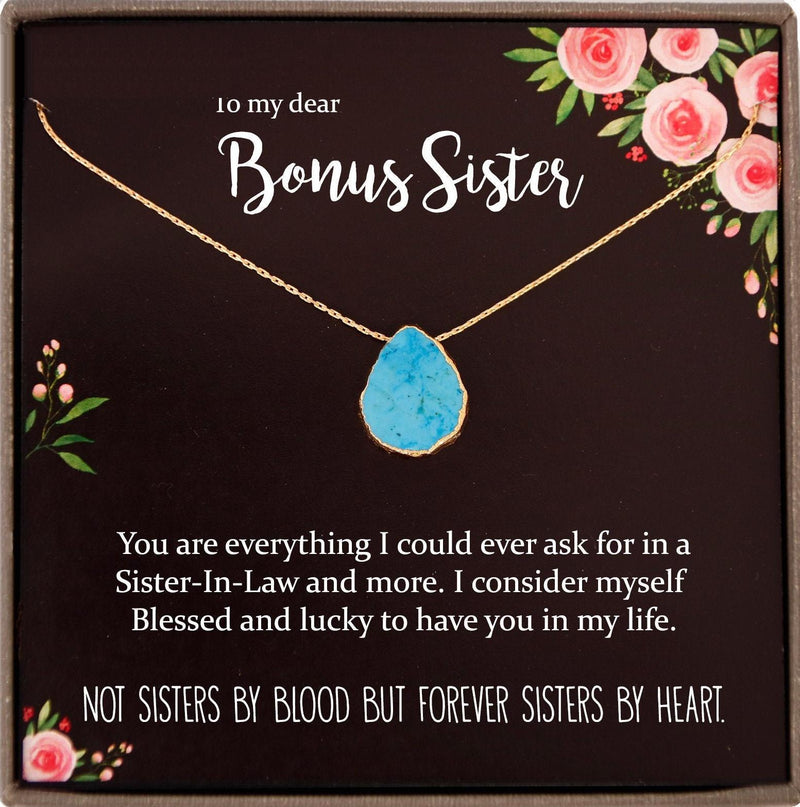 Sister in Law Necklace Sister-in-Law Christmas Gift for Sister in Law Gift for Unbiological Sister Gift, Bonus Sister gift