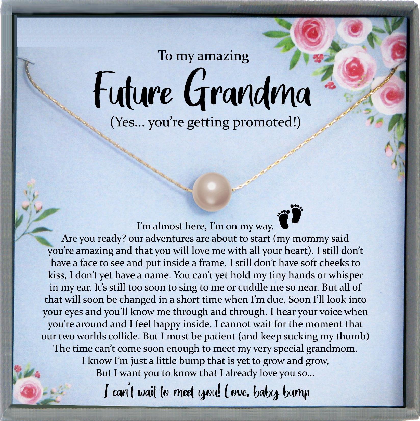 Baby Announcement Grandparent, New Grandma Gift, Promoted to Grandma Pregnancy Reveal Gift for New Grandmother Gift, First Time Grandma