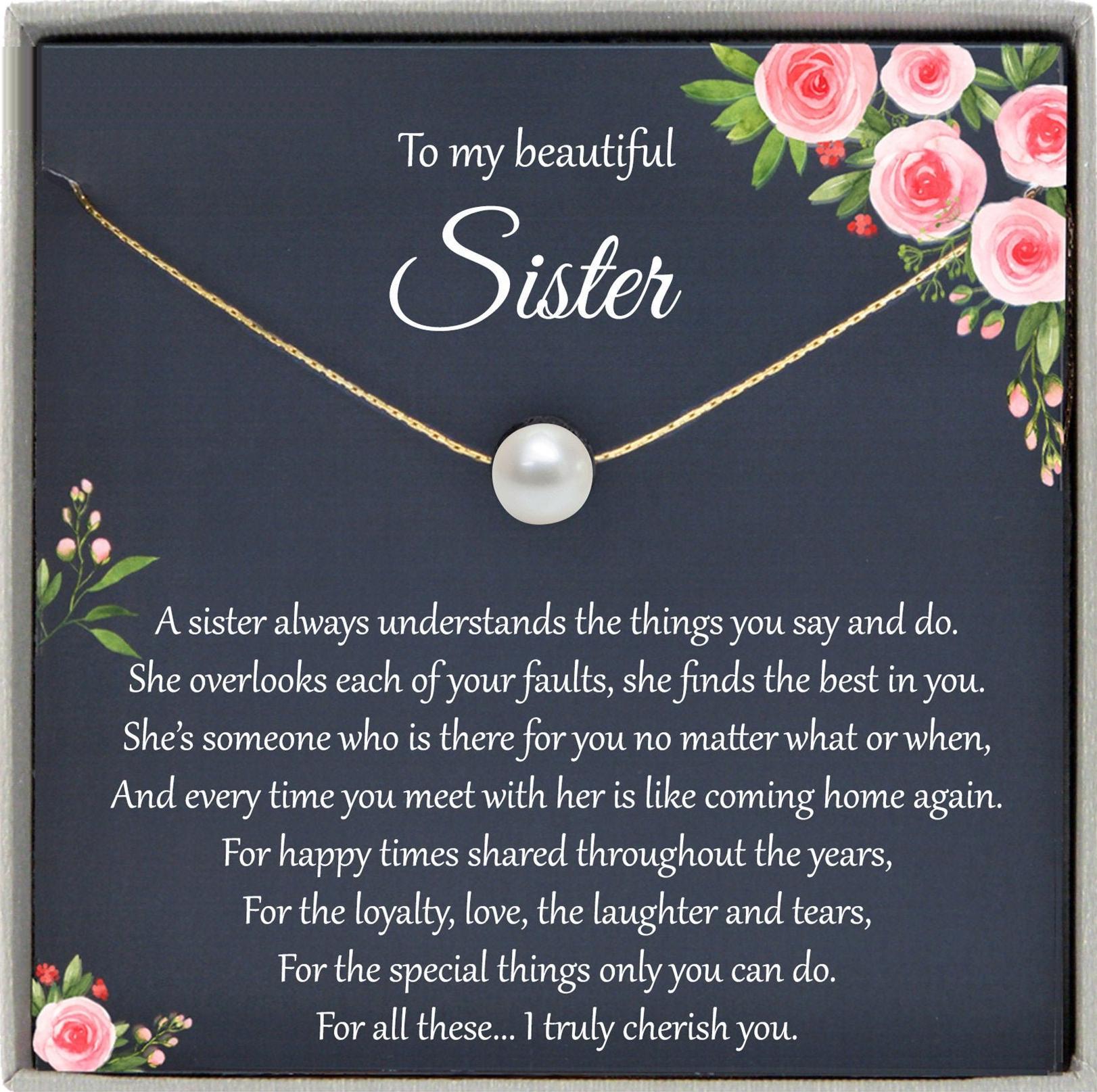 Sister Necklace for Sister Gift Ideas, Sister Birthday Gift, Sisterhood Gift, Big Sister Gift, Sister Jewelry