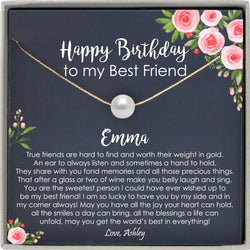 Personalized Best Friend Birthday Gifts - Gifts For Best Friends Women,  Gift For Friends Female, Best Friend Gift - Unique Art Print, Framed Print