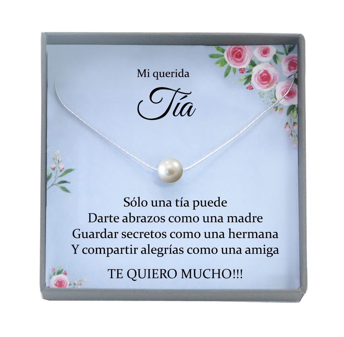 Tía Gift for Tía Gift Idea, Regalo para Tia Birthday, Spanish gift, Promoted to Tia Necklace, Best Tia