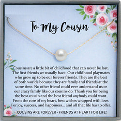 Gift for Cousin Gifts, Cousin Necklace, Cousin wedding gifts for Cousins gift Idea, Cousin Best Friend Cousin Birthday Gift