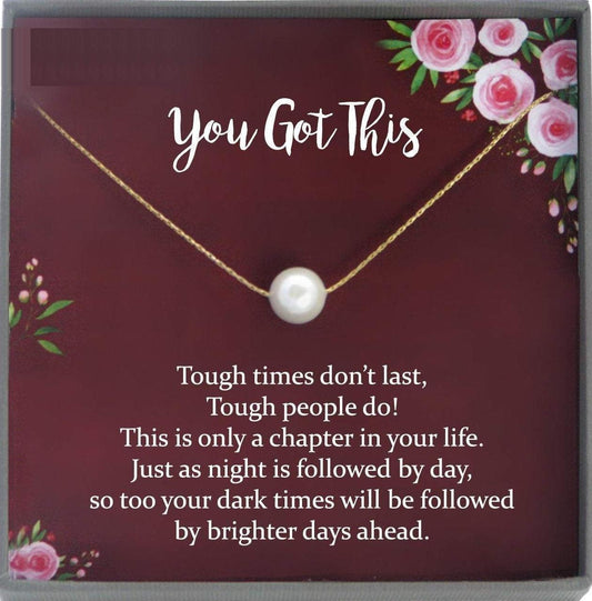 You Got This Necklace, Break up gift, breast cancer gifts, You Got This Gift of Encouragement gift, Divorce gift, Cheer up Gift