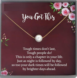 You Got This Necklace, Break up gift, breast cancer gifts, You Got This Gift of Encouragement gift, Divorce gift, Cheer up Gift
