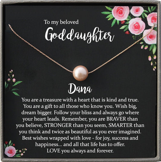 Goddaughter Gifts from Godmother, Goddaughter Necklace, Goddaughter baptism gift, Goddaughter Birthday gift, Goddaughter Wedding Gift