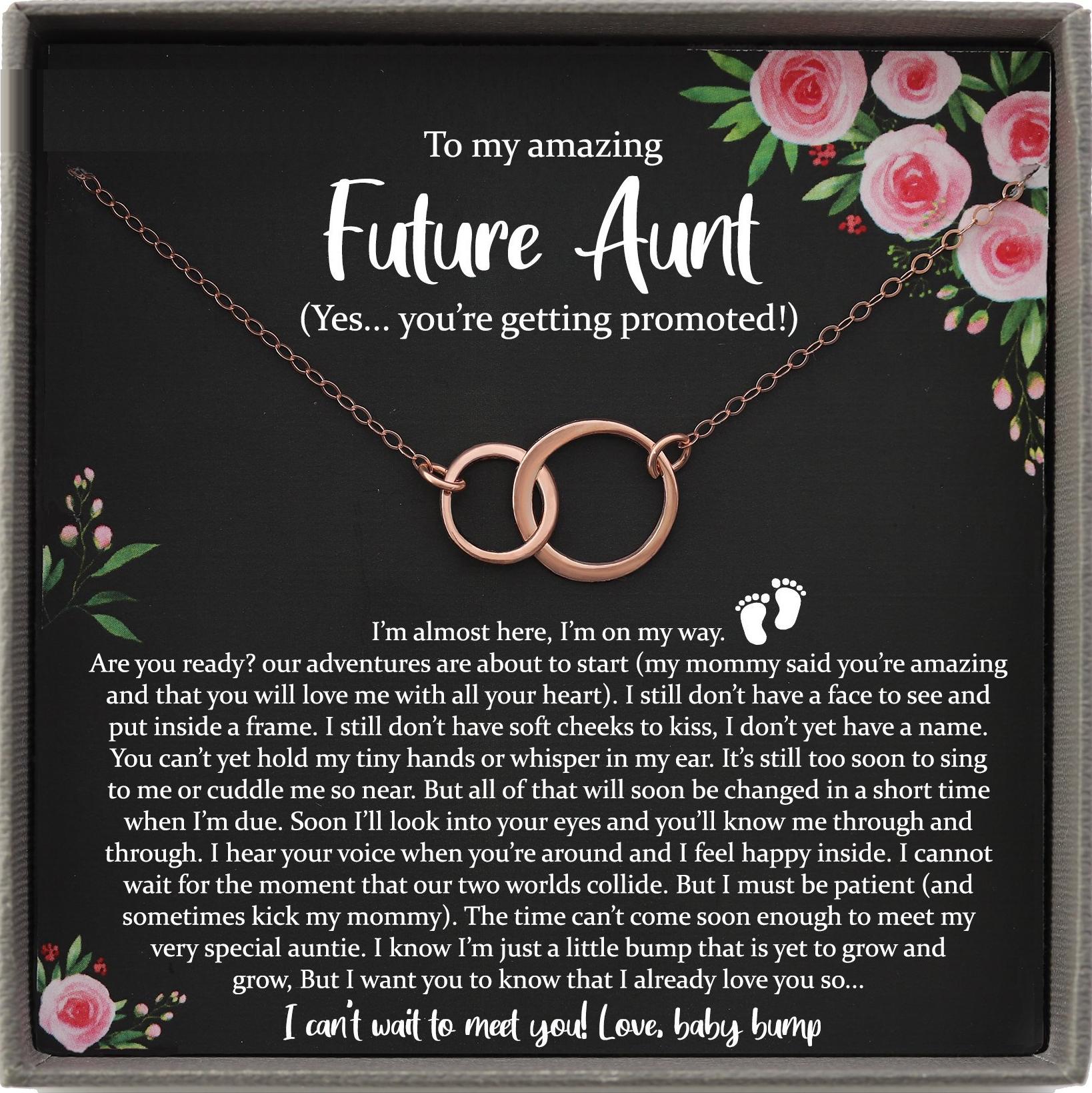 New Aunt Gift for New Auntie Gift For Soon to be Aunt Reveal to Aunt to be Gift Aunt announcement Promoted to Aunt Gift