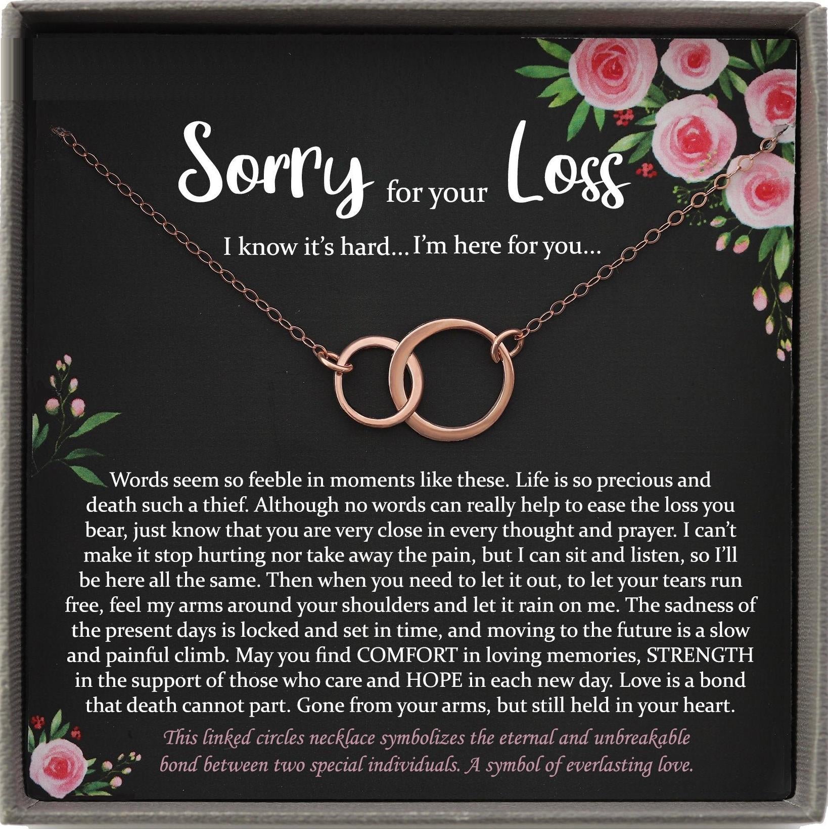 Sympathy Gift, Sorry for Your Loss Gift, Bereavement Gift, Memorial Gift Mourning Jewelry Memorial Jewelry Remembrance Gift Miscarriage Gift