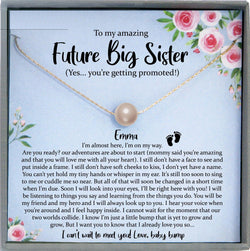 Promoted to Big Sister Gift, New Sister Gift, Baby Shower Gift Girl, Gift For Soon to be Sister Reveal Sister Announcement