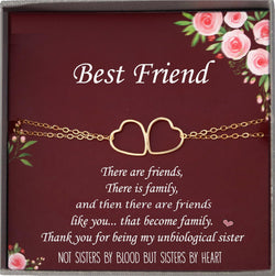 Best Friend Bracelet for Best Friend Gift Christmas BFF bracelet for Best friend Friendship Bracelet Hearts Bracelet