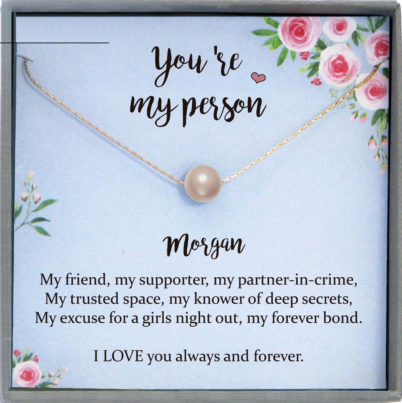 Youre my Person Necklace, You are my Person Gift, Best Friend Necklace, you're my person Friendship bff