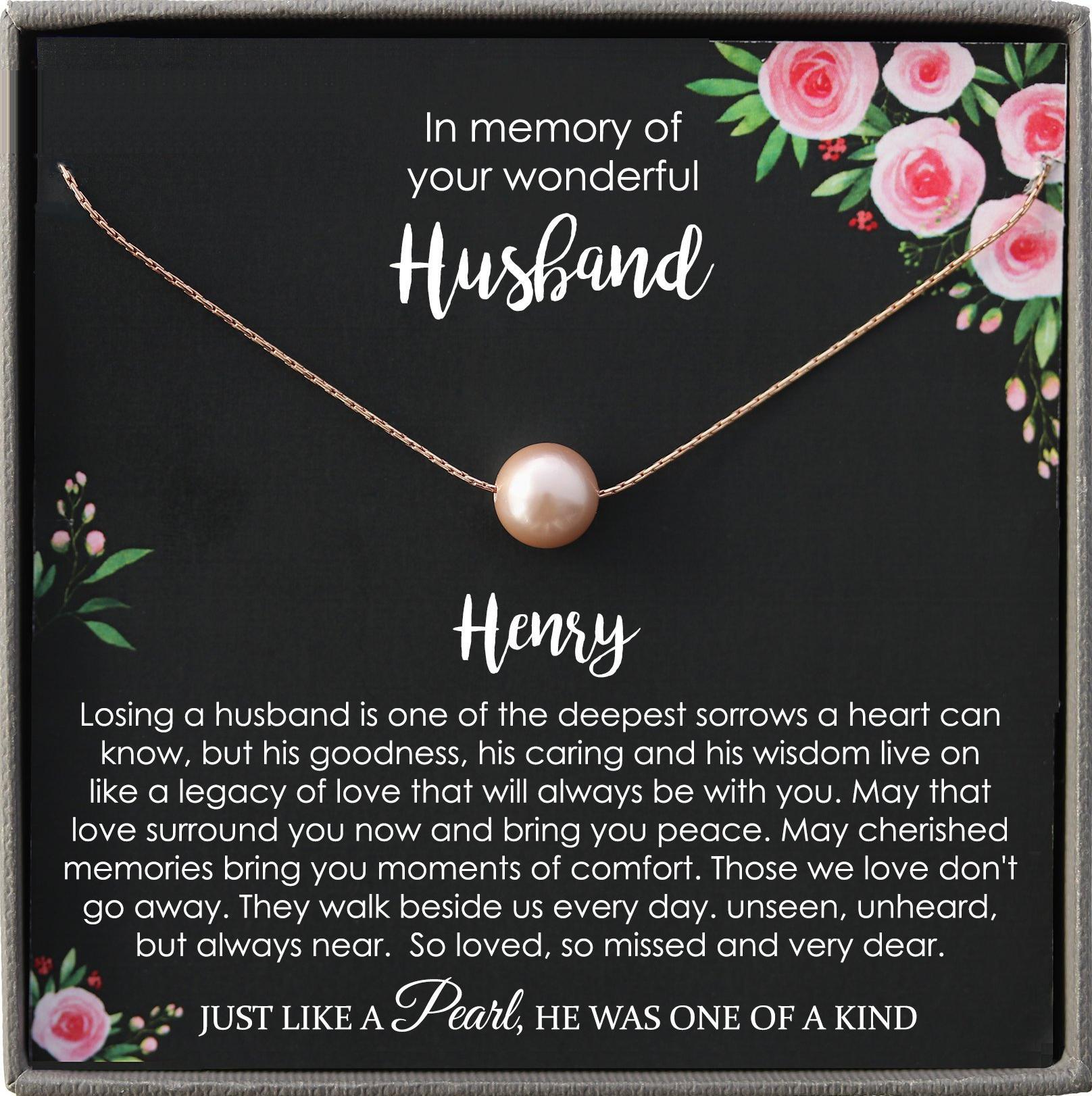 Memorial gift Husband Loss of Husband In Memory of Husband Sorry for your loss of Spouse loss of loved one condolence gift, bereavement gift