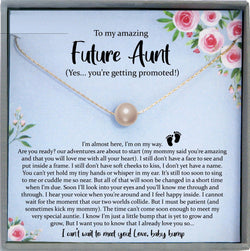 New Aunt Gift for New Auntie Gift for Soon to Be Aunt Reveal to Aunt to Be Gift Aunt Announcement Promoted to Aunt Gift - 925 Sterling Silver Standard