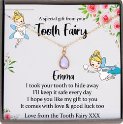 Tooth Fairy Gift from Tooth Fairy Letter Personalized Tooth Fairy Present for Girl Lost Tooth Gift to put under the pillow