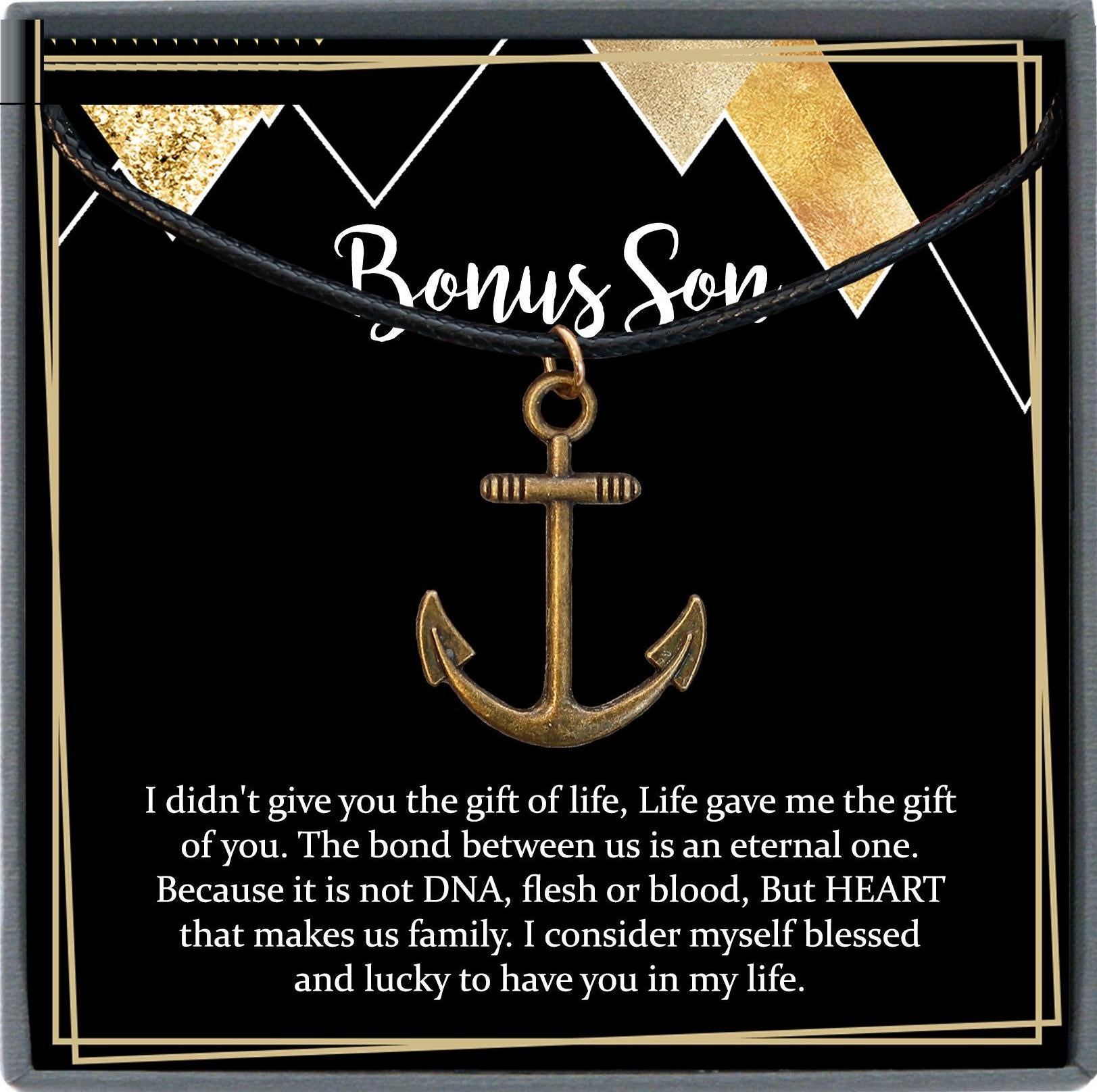 Bonus Son Gift, Birthday Gift For Bonus Son, Stepson Christmas Gift, Graduation Gifts, Bonus Son Card, Stepchild Gifts, Stepkid Gift
