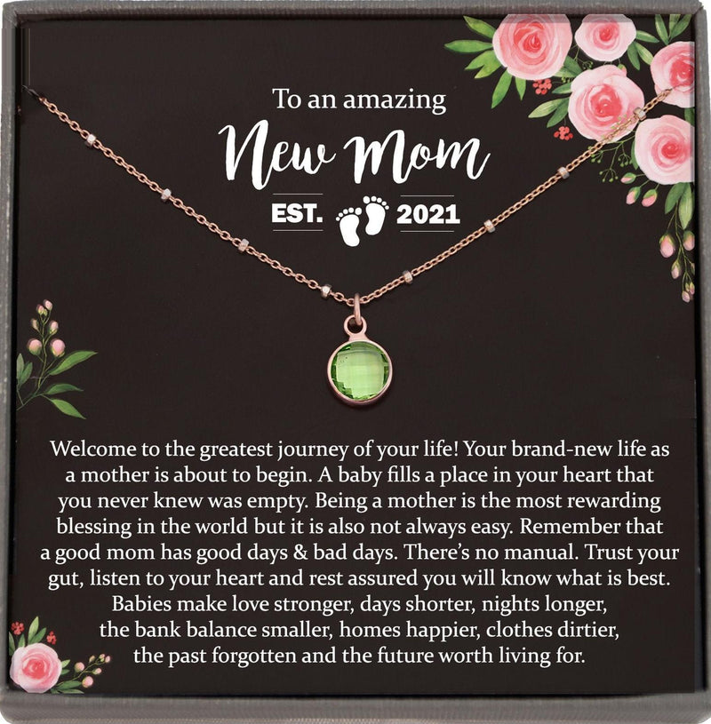 First Time Mom Gift, New Mom Gift Jewelry, Gift for New Mom Necklace, New mommy Gift for Baby Shower gift for first Mother&#39;s day