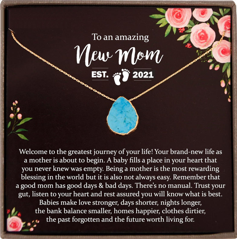 First Time Mom Gift, New Mom Gift Jewelry, Gift for New Mom Necklace, New mommy Gift for Baby Shower gift for first Mother&#39;s day