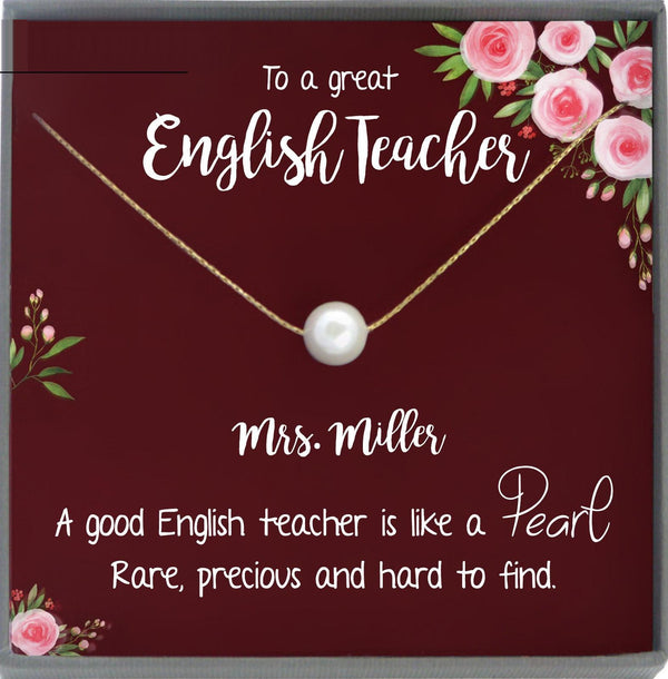English Teacher Gift for English Teacher Christmas Gifts, Grammar Teacher Gift Idea, English Teacher Retirement Present