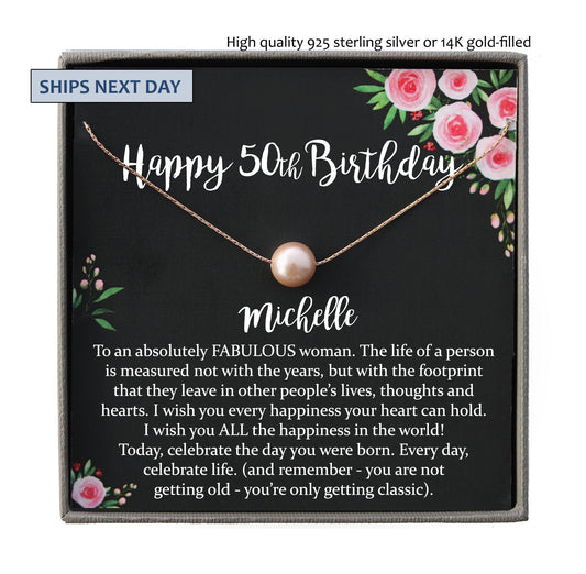 50th Birthday Gift for Women Fifty and Fabulous Gift Ideas