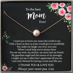 Best Mom Ever Gift for Mom, Mothers Day from Daughter, Mothers Day Gift from Daughter, Mothers day necklace, Gifts for Mom from Daughter
