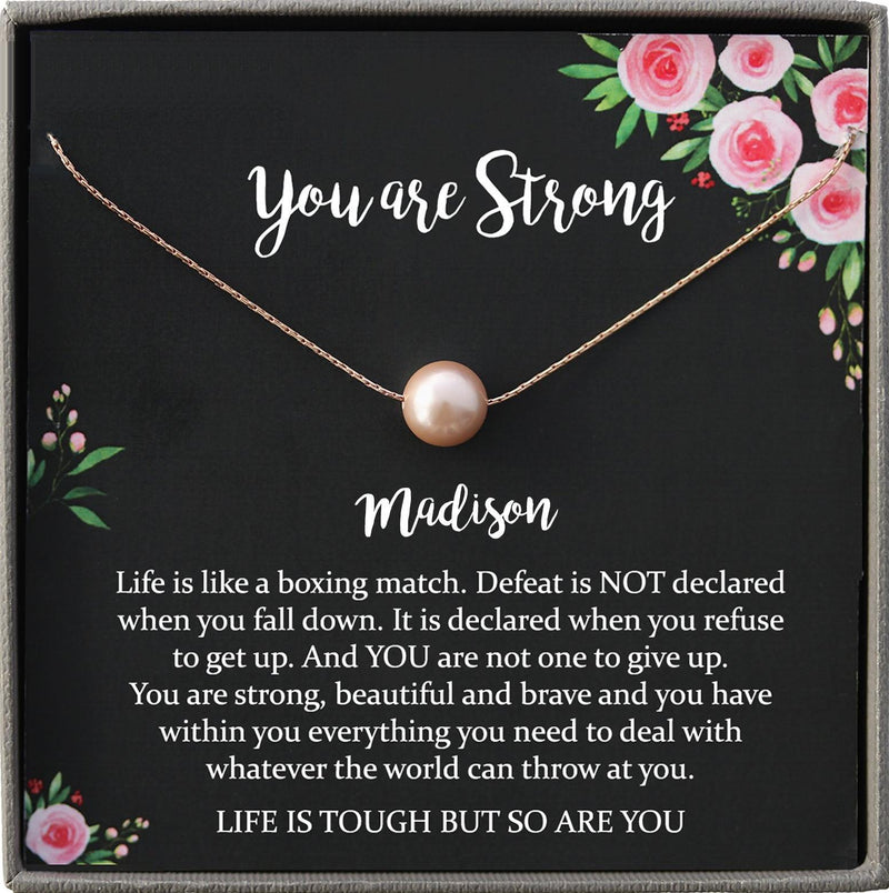 Sympathy Gift Necklace: Illness, Cancer, Chemo, Sickness, Encouragement gift, Empathy, Uplifting