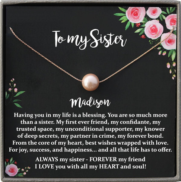 Sister Necklace for Sister Gift Ideas, Sister Birthday Gift, Sisterhood Gift, Big Sister Gift, Sister Jewelry