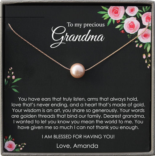 Grandmother Gift Jewelry Grandmother Necklace Gift for Grandma Gift for Grandmother Gift Thank You Grandma necklace
