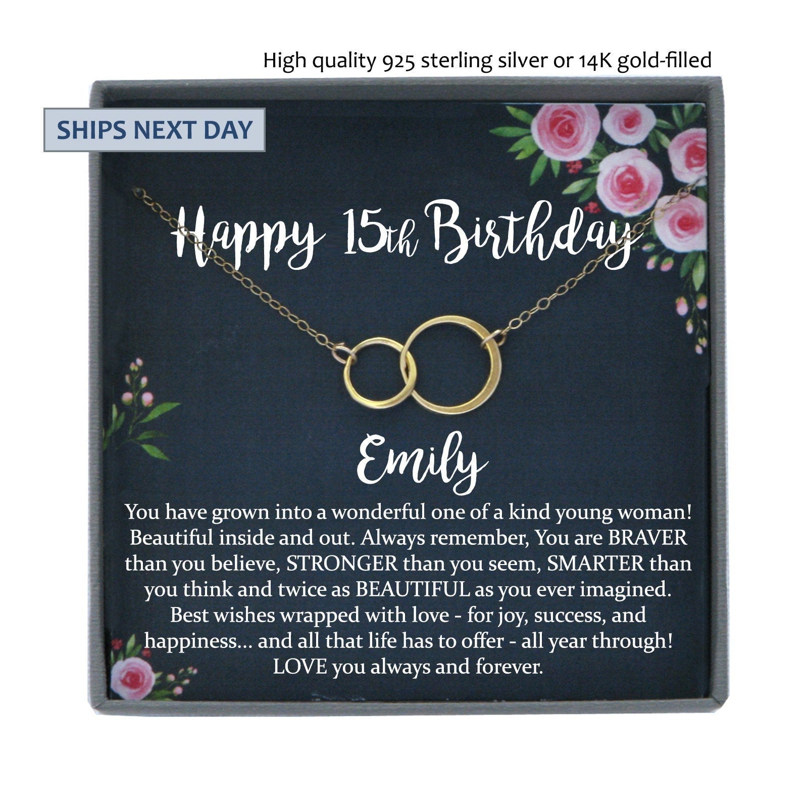 15th Birthday Gift for her, Gifts for Girls, Gift for 15 years old girl, quinceanera gifts for teenage girls gifts