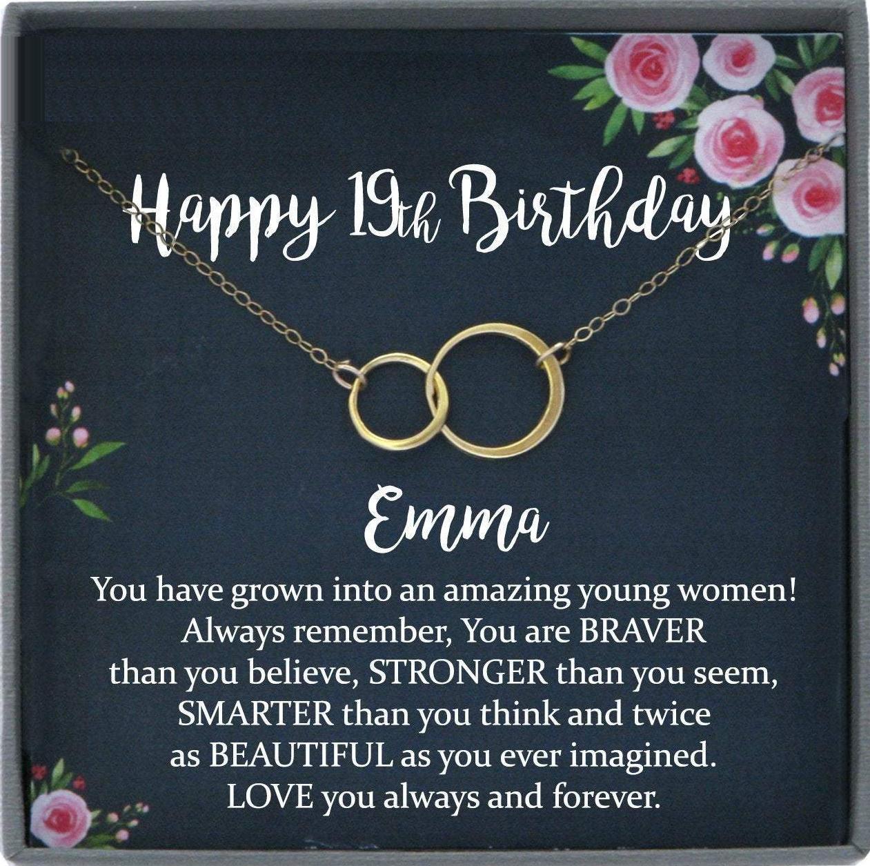 19th Birthday Gifts for Girls, Gift for 19 year old girl gift for her, Nineteenth birthday