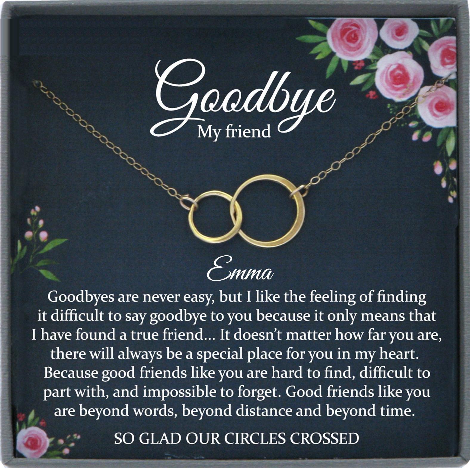 Going Away Gift for Friend Moving Away Gift Farewell Gift Best Friend Goodby Gift