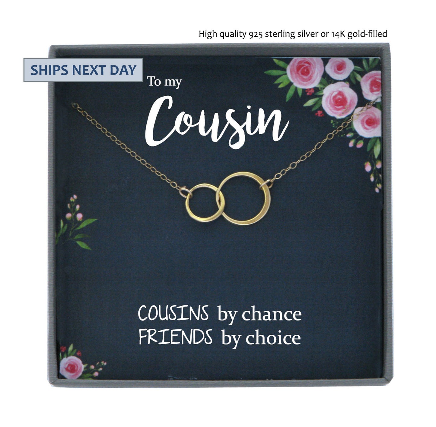 Cousins Gift for Cousin gifts for Women, Cousins Necklace, Birthday gift for Cousin Birthday Gift Idea