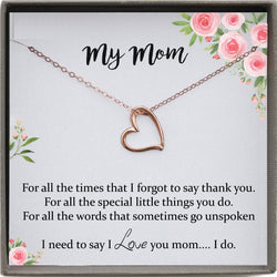 Mom Gift from Daughter Wedding Gifts for Mom from daughter Gifts for Mom Birthday Gift Mom Necklace for Mom