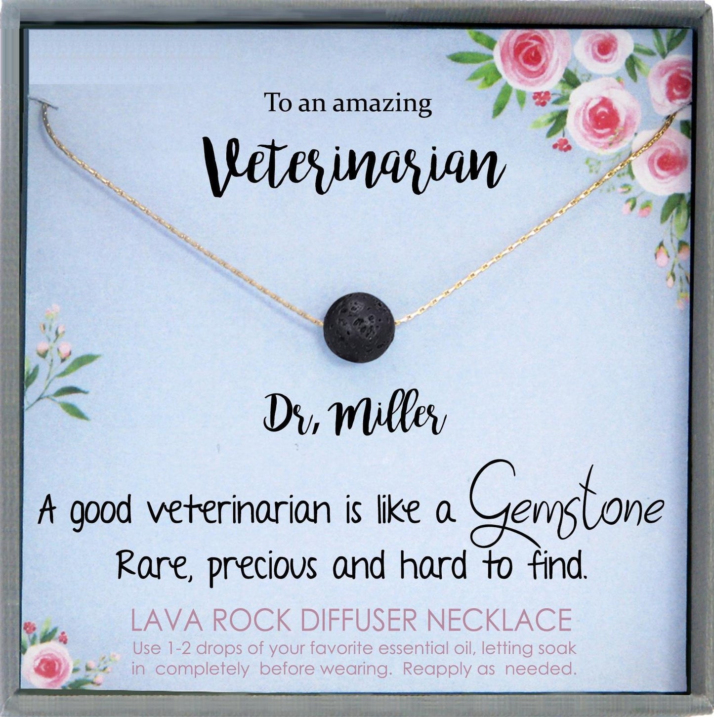 Veterinarian Gift Necklace, Vet Tech Gift for Veterinarian Necklace Vet Gift for Vet thank you gift appreciation gifts