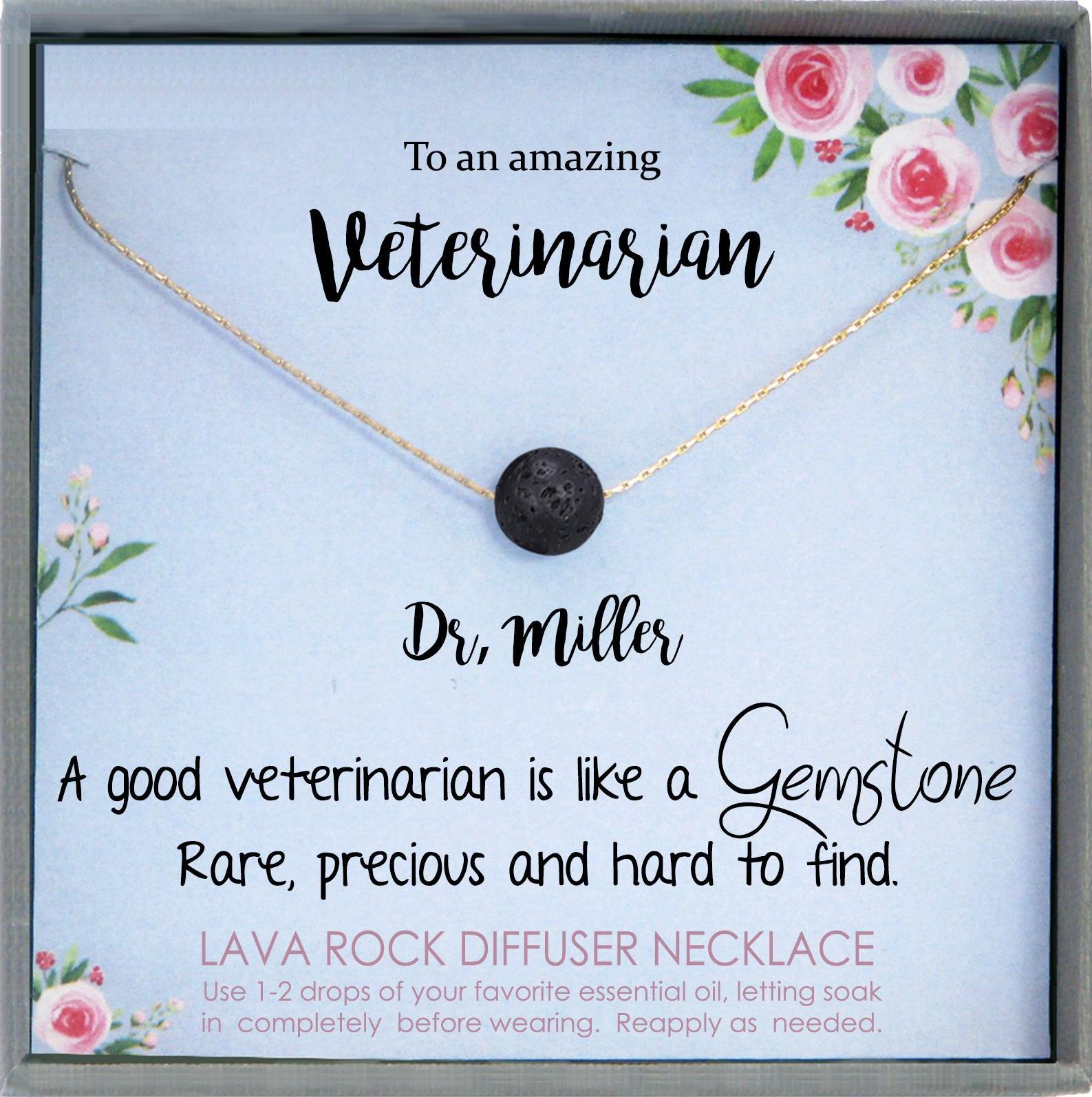 Veterinarian Gift Necklace, Vet Tech Gift for Veterinarian Necklace Vet Gift for Vet thank you gift appreciation gifts