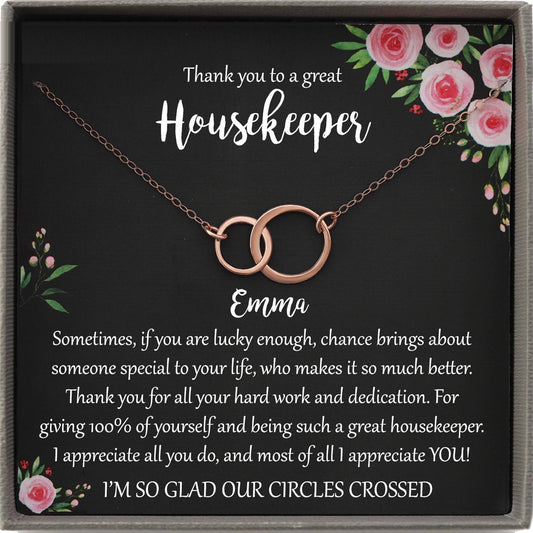 Housekeeper Gift, Housekeeper Necklace, Housekeeper Jewelry, Housekeeper Thank You, Housekeeper Appreciation, Pearl Necklace