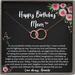 Mom Birthday Gift from daughter or Son, Sentimental Gifts for Mom Birthday, Mother Birthday Gift with Message Card Quote, Happy Birthday Mom