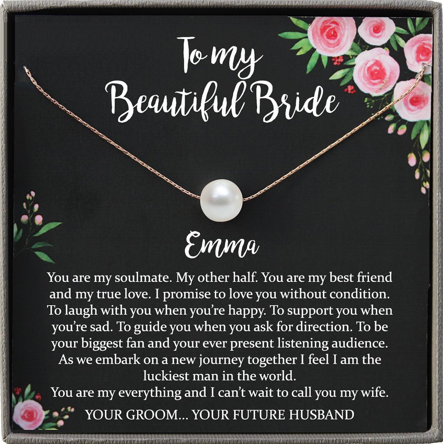 Wedding Day Gift for bride from Groom, To my Beautiful Bride Gift from Groom to Bride Gift Wedding Day