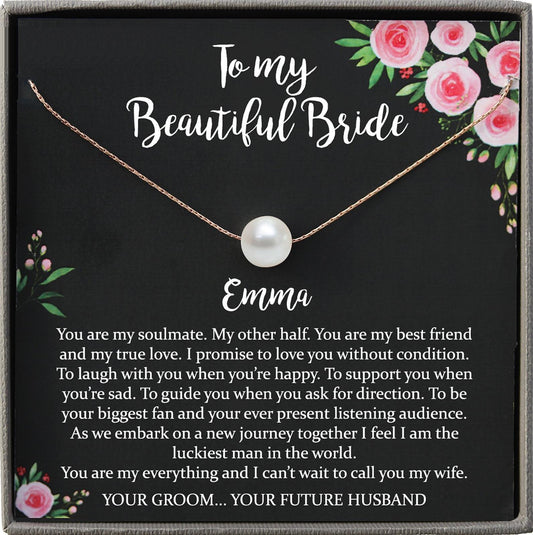 Wedding Day Gift for bride from Groom, To my Beautiful Bride Gift from Groom to Bride Gift Wedding Day