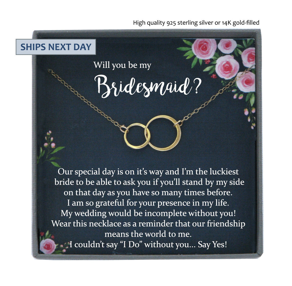 Be My Bridesmaid | Wedding Jewelry | Will You Be My Bridesmaid deals Necklace