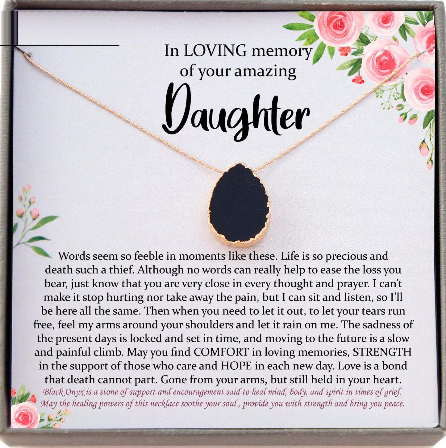 Memorial gift Daughter Loss of Daughter In Memory of Daughter Sorry for your Loss in loving memory remembrance gifts condolence gift