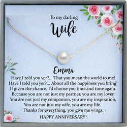 1st Anniversary gift for Wife first anniversary one year anniversary Gift Ideas, 1 Year Anniversary Gifts, anniversary necklace