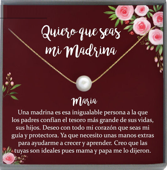 Madrina Proposal Spanish Godparent Proposal Will you be my Madrina Baptism Gift