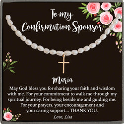 Confirmation Sponsor Gift for Women, Catholic Sponsor Gifts for Sponsors