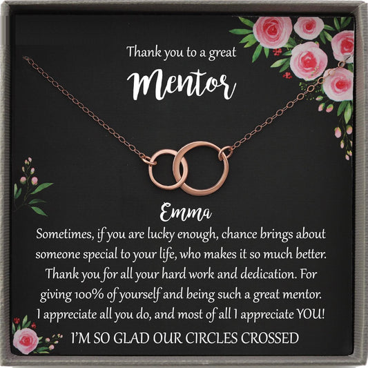Mentor Gift for Women Necklace: Gift for Boss, Teacher, Professor, Tutor, Thank You Gifts for Women, Appreciation Gifts
