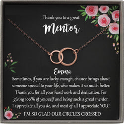 Mentor Gift for Women Necklace: Gift for Boss, Teacher, Professor, Tutor, Thank You Gifts for Women, Appreciation Gifts