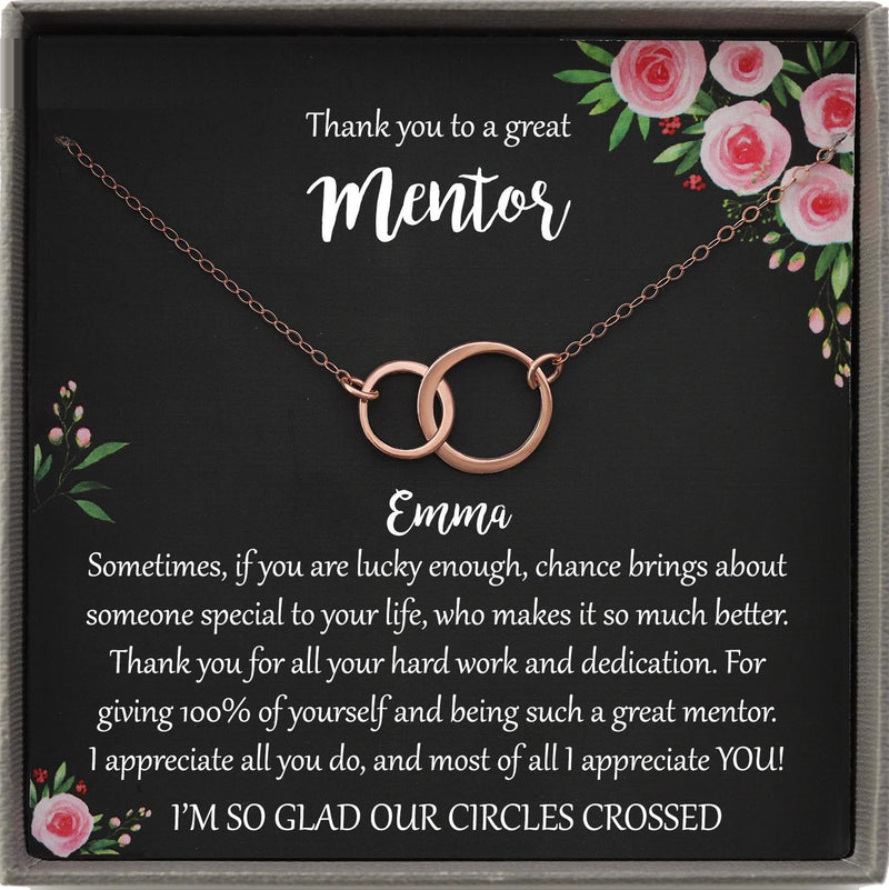 Mentor Gift for Women Necklace: Gift for Boss, Teacher, Professor, Tutor, Thank You Gifts for Women, Appreciation Gifts