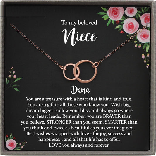 Niece Gift from Aunt, Gift for Niece Necklace, Niece Jewelry, Niece Wedding Gift, Niece Confirmation, Niece Birthday Gift ideas