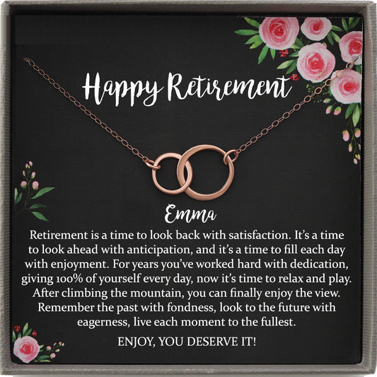 Retirement Gifts for Women Necklace, Teacher Retirement Gift Retirement necklace for women Coworker Retirement Gift gifts for nurses